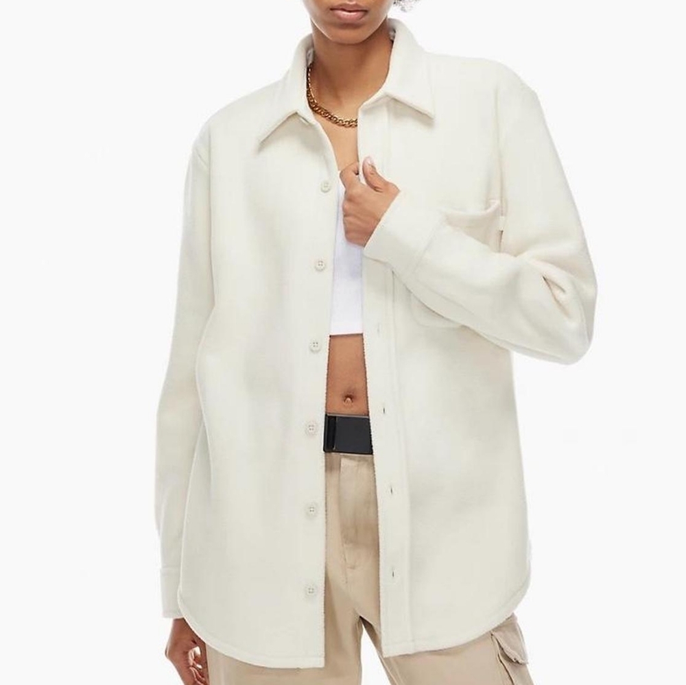 Aritzia Polar Fleece Shirt Jacket